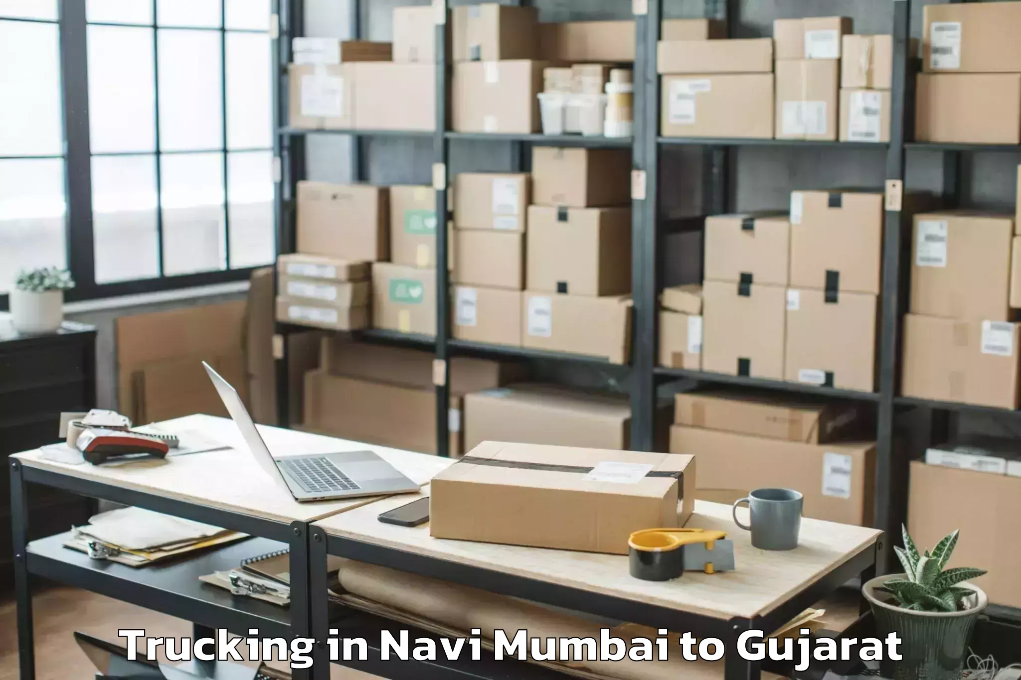 Efficient Navi Mumbai to Madhavkampa Trucking